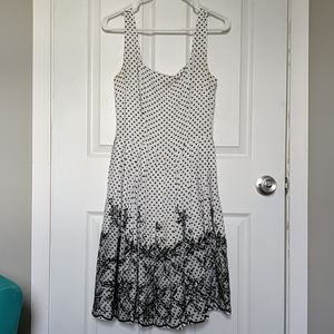 Black and White Eva Mendez Dress